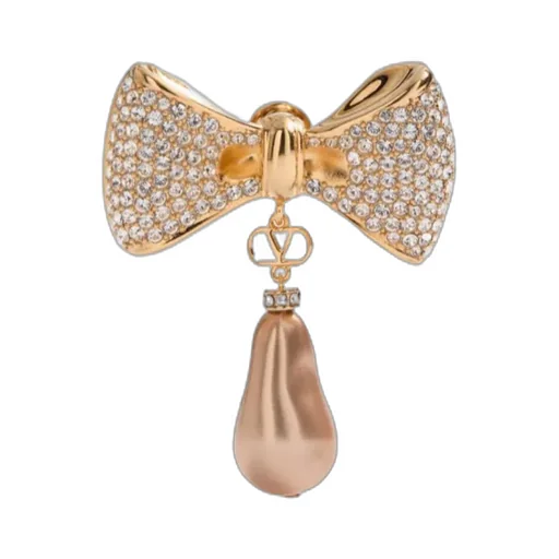 San Fin Metal Earrings With Swarovski® Crystals And Pearls