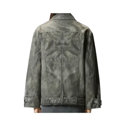 Belted Biker Jacket