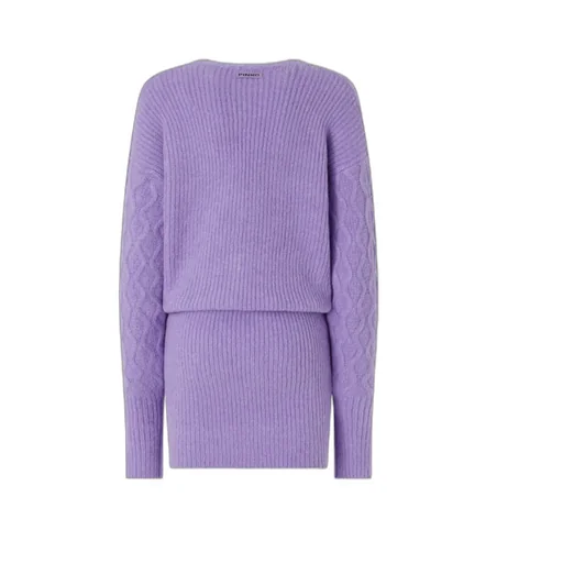 Cable-Knit Button Dress