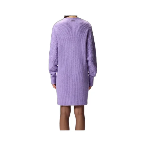 Cable-Knit Button Dress