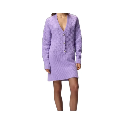 Cable-Knit Button Dress