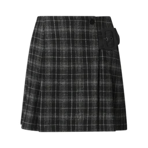 Plaid Midi Skirt