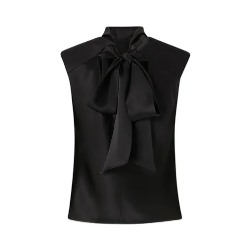 Pinko Tie-Detail Draped Blouse