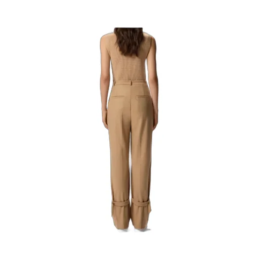 Wide-Leg Trousers With Straps