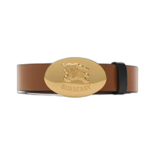 Reversible Leather Oval Knight Stamp Belt​
