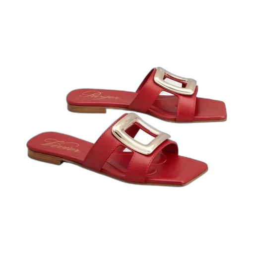 Viv' By The Sea Mules In Leather