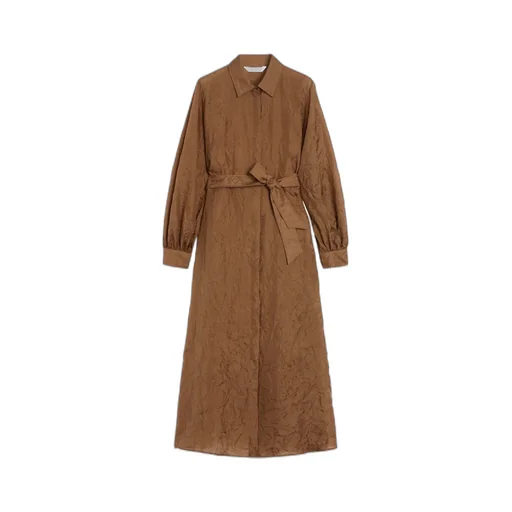 Silk Canvas Shirt Dress