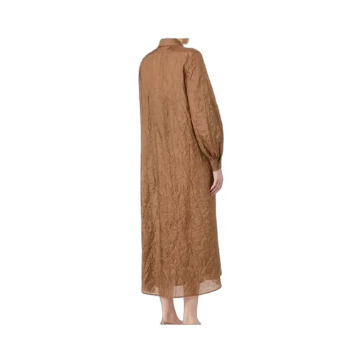 Silk Canvas Shirt Dress