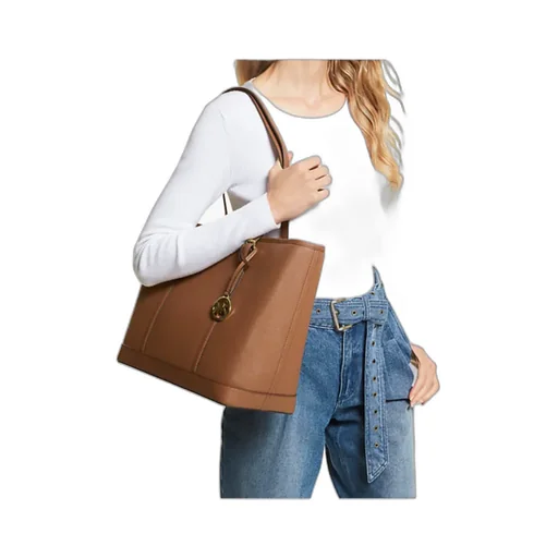 Jet Set Top-Zip Leather Tote Bag