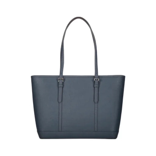 Jet Set Leather Buckle Tote Bag