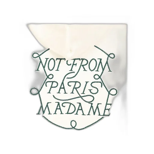 DrÔLe De Monsieur Slogan Drawstring Hoodie