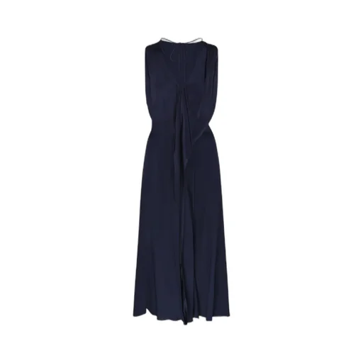 Victoria Beckham Sleeveless V-Neck Long Dress