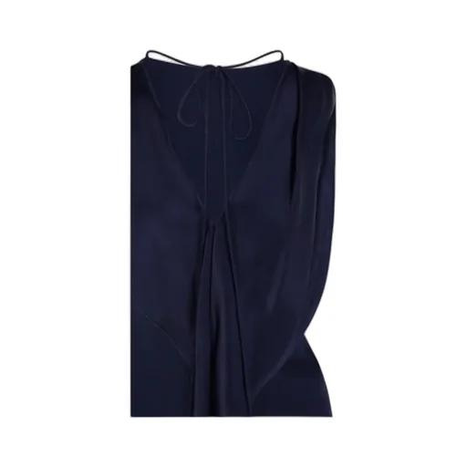 Victoria Beckham Sleeveless V-Neck Long Dress