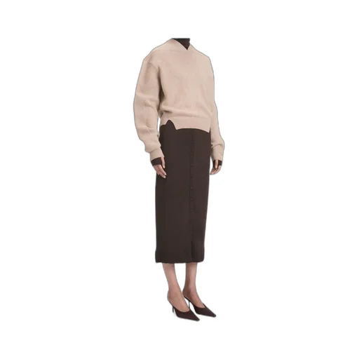 Victoria Beckham Long Sleeve V-Neck Jumper