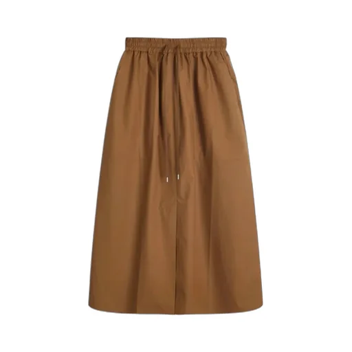 Elasticated-Waist Side-Pocket Skirt