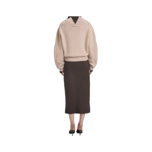 Victoria Beckham Long Sleeve V-Neck Jumper