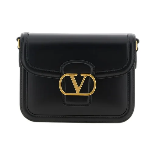 Valentino 9To5 Vlogo Signature Foldover Top Shoulder Bag