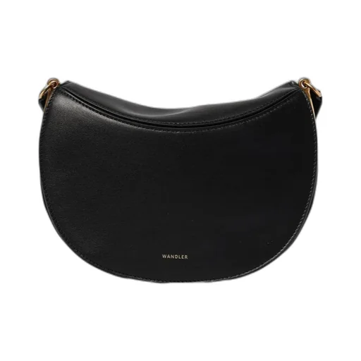 Kate Crescent-Shaped Leather Shoulder Bag