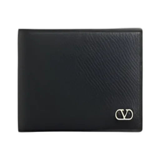 Valentino Garavani Vlogo Signature Grainy Calfskin Wallet