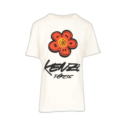 Kenzo Logo Printed Crewneck T-Shirt