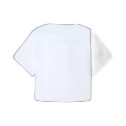 Short Dropped Shoulders Shirt In Cotton Poplin Boke Flower 2.0