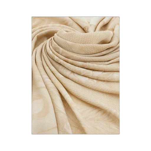 Ferragamo Butterfly Floral Jacquard Frayed-Edge Scarf