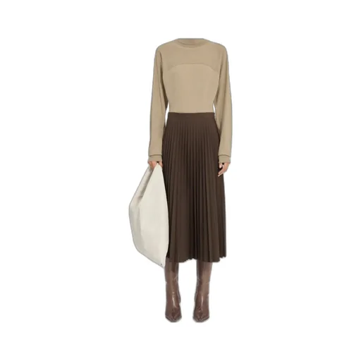 Mm6 Maison Margiela Pleated Midi Skirt