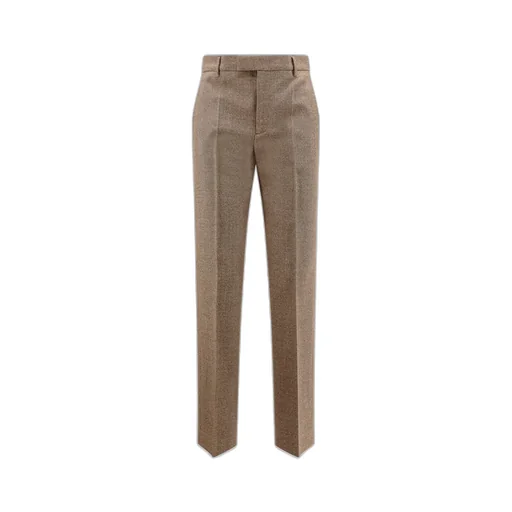 Textured Wool Tailored Trousers