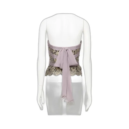 Valentino Bow Detailed Strapless Top