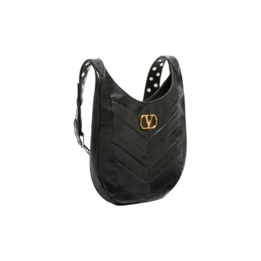 Valentino Garavani Hoboho Small Hobo Bag In Chevron-Patterned Nappa Leather