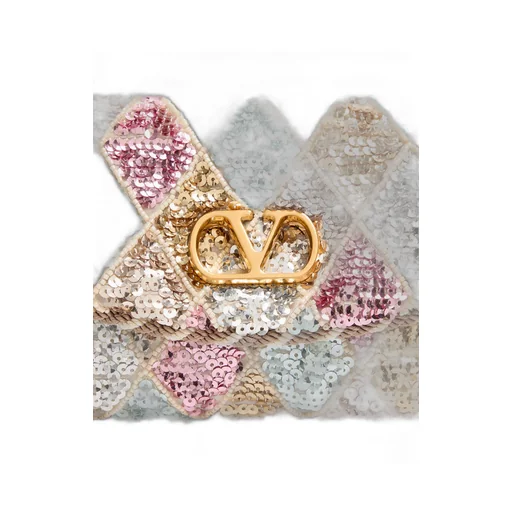 Valentino	Vain Soft Embellished Foldover Top Small Shoulder Bag