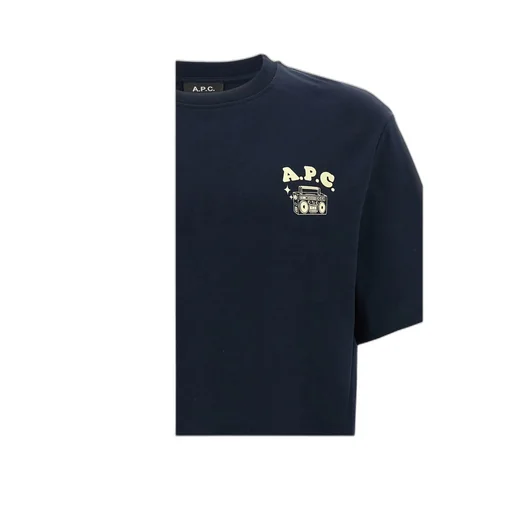 A.P.C. Disco Logo Printed Crewneck T-Shirt