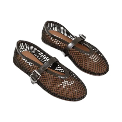 AlaÏA Fishnet Ballet Flats