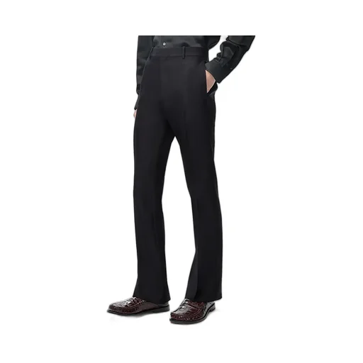 Trousers In Wool And Silk