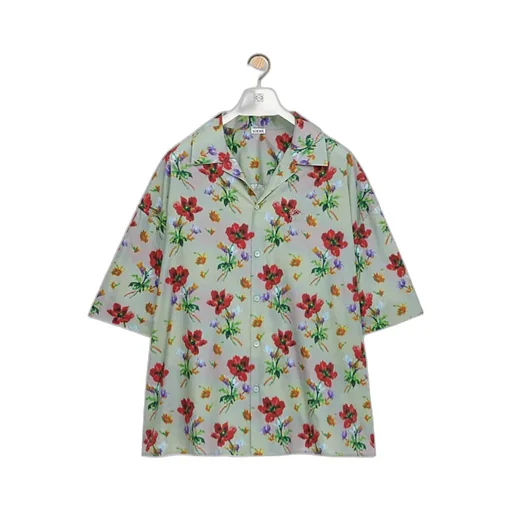Loewe Floral Printed Short-Sleeved Shirt