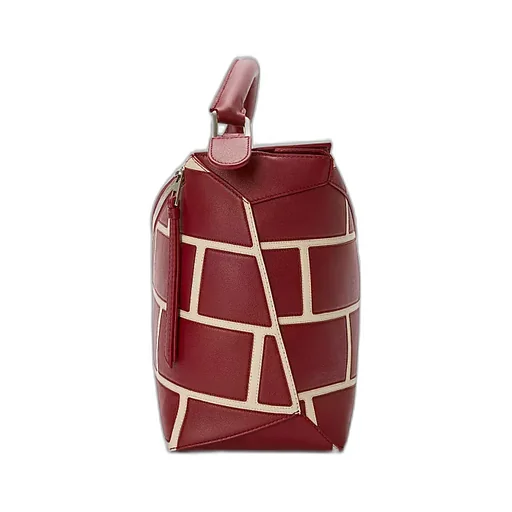 Large Puzzle Edge Shoulder Bag