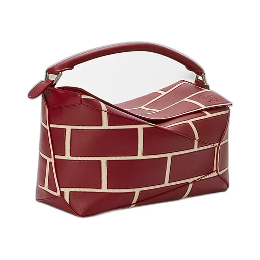 Large Puzzle Edge Shoulder Bag