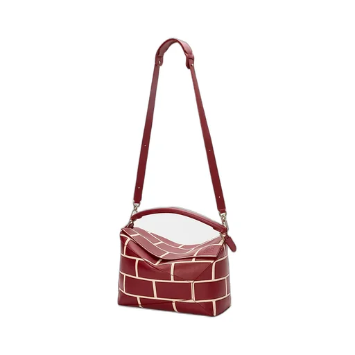 Large Puzzle Edge Shoulder Bag