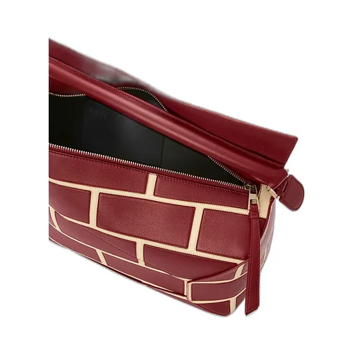 Large Puzzle Edge Shoulder Bag