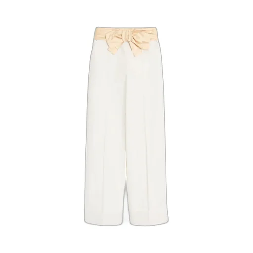 Valentino Bow Detailed Pleated Trousers