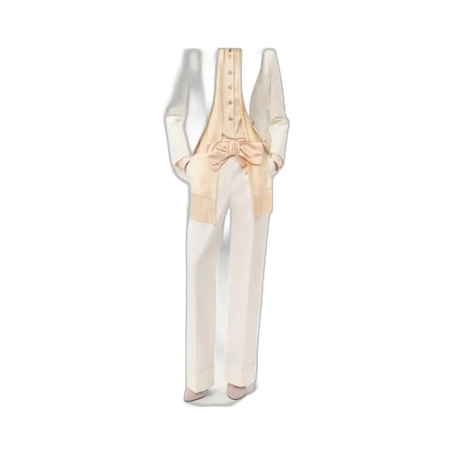 Valentino Bow Detailed Pleated Trousers
