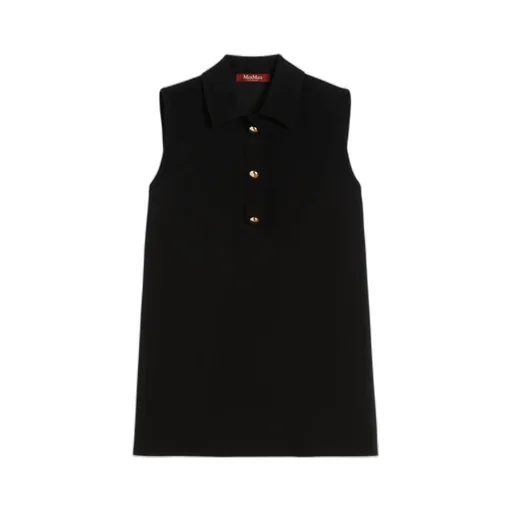 Max Mara Studio Sleeveless Polo Shirt