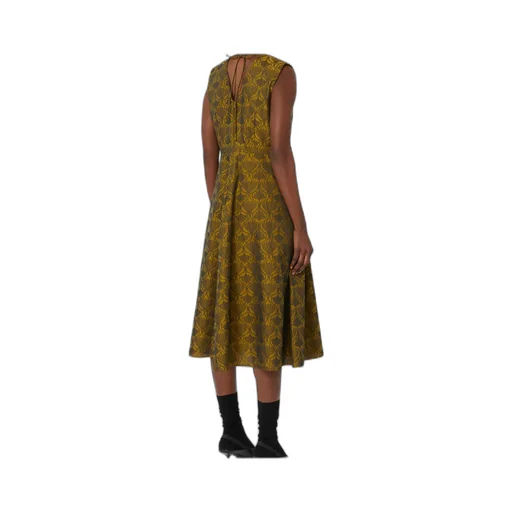 Flared Jacquard Dress