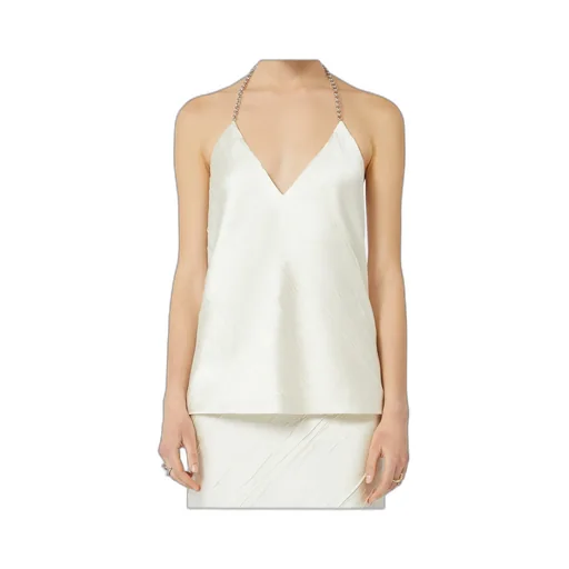 Sportmax V-Neck Chain-Detailed Top