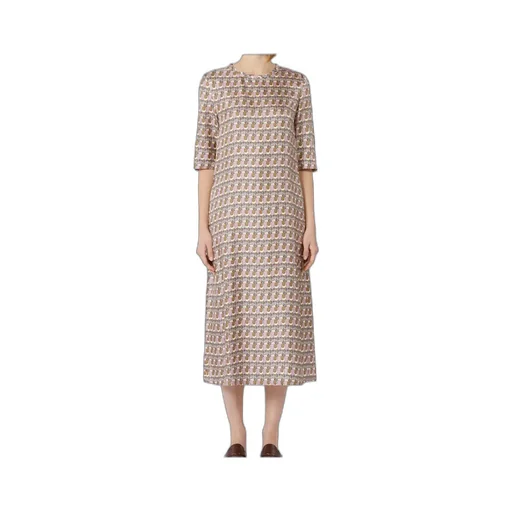 Printed Silk Twill Dress