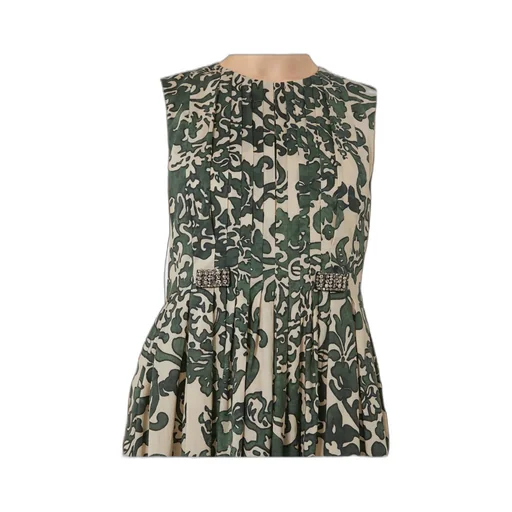 Printed Cotton Voile Dress