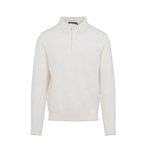 Ralph Lauren Purple Label Long Sleeved Knitted Polo Shirt