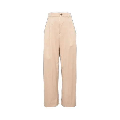 Wide-Leg Pleated Track Pants