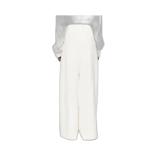 Embossed Wide-Leg Casual Pants