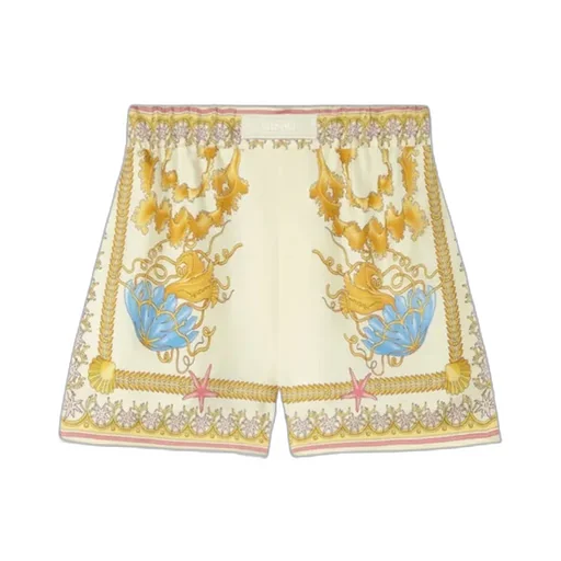 Versace Barocco-Printed Elasticated Waistband Shorts